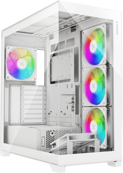Xilence PC Case Xilent Gleam, Glass Tempered X818.W.ARGB White — image 1