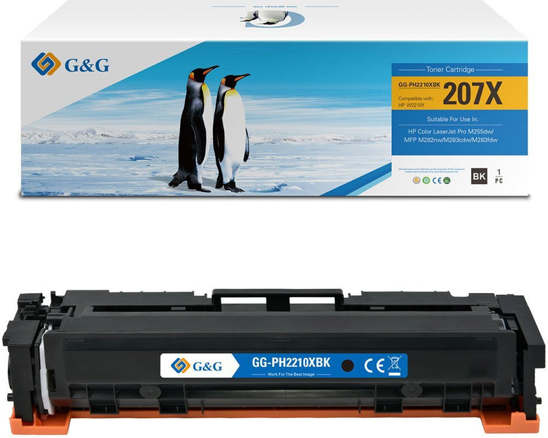 G&g Xl-toner Compatible With HP 207X W2210X With Chip