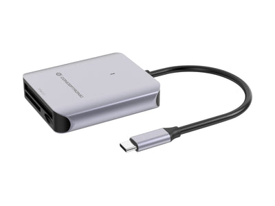 Conceptronic BIAN09G Reader Card USB 3.2 Gen 2 Type-c Grey — image 1