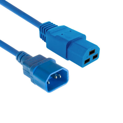 Powercord C14 - C21 IEC60320 Blue 2.5M — image 1