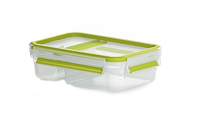 Emsa 518103 Lunch Box Táper 0,6 L Polipropileno (pp), Elastómero Termoplástico (tpe) Green Transparent 1 Piece