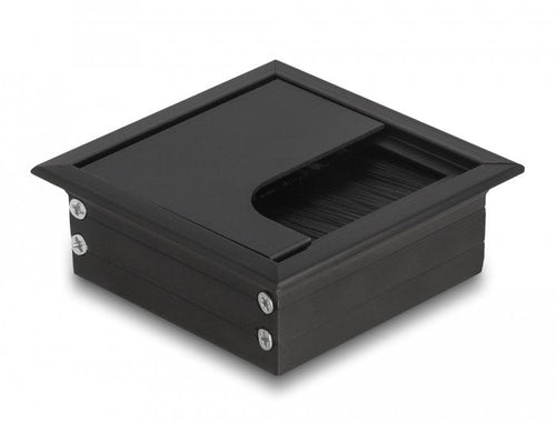 Delock Pasacables Assembly Empotrado Desk With Brush 80 X 80 X 28MM Black — image 1