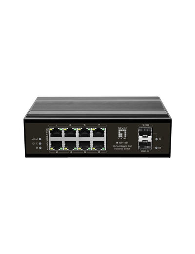 Switch Levelone 10 Ports Gigabit PoE Carril Din, -40 ° C a 75 ° C — image 1