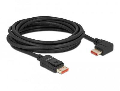 Delock DisplayPort Cable Plug Gerade Zu Plug 90 Rechts Gewinkelt 8K 60 HZ 5M — image 1