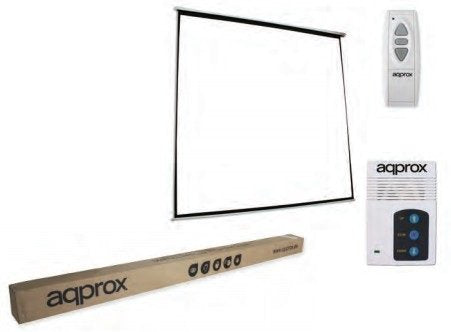 Approx Screen Mural Electrica 240 X 240 Apta Wall And Ceiling Remote Control
