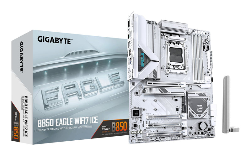 Gigabyte Motherboard B850 Eagle WF7 Ice White/Silver