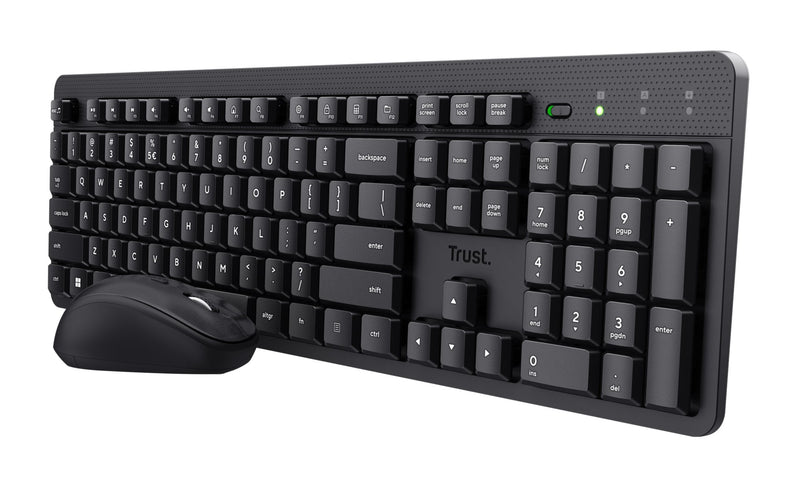 Trust Keyboard Ody Ii Membrana Wireless With Mouse Included And Perfil Low