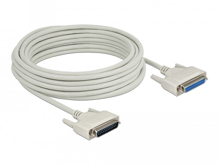 Delock 83678 Cable Serie D-sub 25 Male a Female 10M