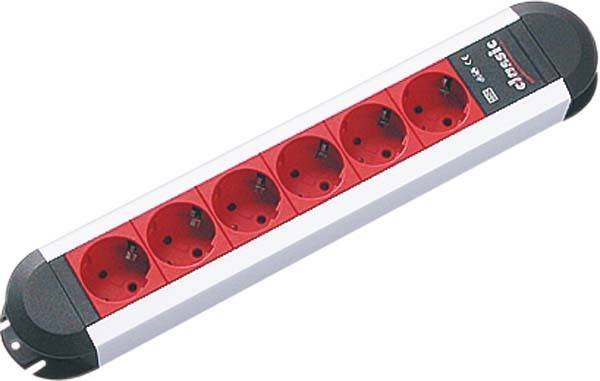Bachmann Power Strip Primo 6XCEE7 3 Edv-rot Strom 2M