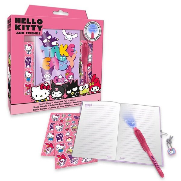 Diario + Pen Magico Hello Kitty And Friends
