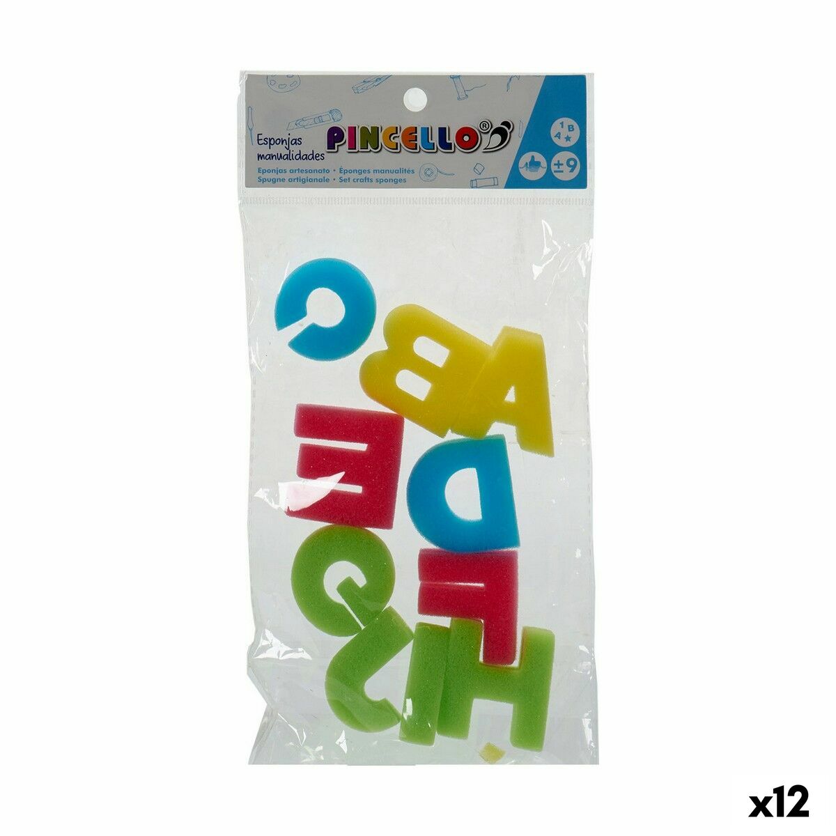 Sponges Pincello Handicrafts Multicolour (12 Units)