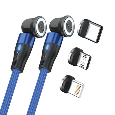 Realpower Magnetic CABLE,1M,2X Magnetic Blue With Adaptern — image 1