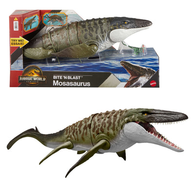 Mattel Jurassic World Rebirth Bite'n Blast Mosasaurus JCH00 — image 1