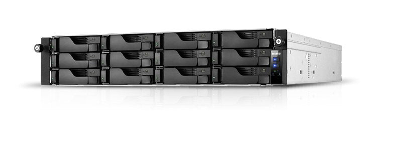 Asustor AS6512RD NAS Bastidor (2U) Intel Atom® C3538 8GB DDR4 0TB Adm Black