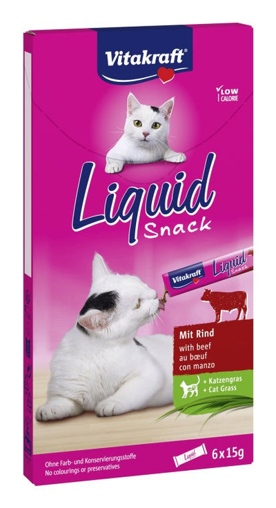 Vitakraft Rubber Gatos Cat Liquid-snack With Beef 6 X 15G — image 1