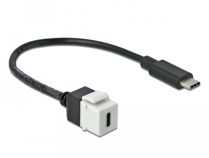 Delock Adap Keystone USB 3.0 C To USB 3.0 C With Cable