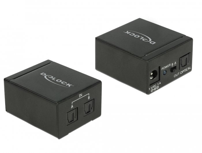 Delock Toslink Switch 2 X Toslink In a 1 X Toslink Out