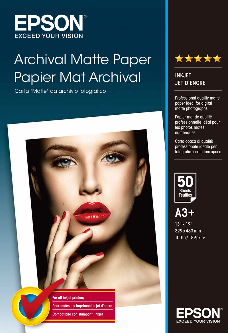 Epson Paper Inkjet Archival Matt A3 + 50 Hojas