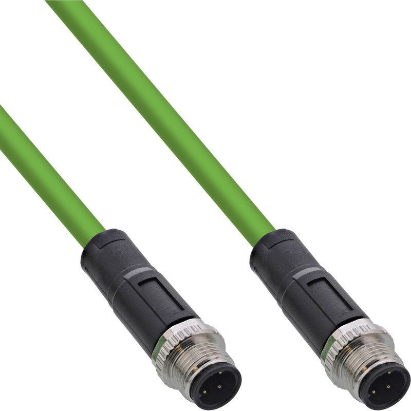 Inline® Industrial Network Cable M12 4-PIN D-coded Male/Male, Pur 5M