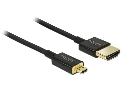 Delock HDMI Cable Ethernet a - HDMI Micro D M/M 0.50M 3D 4K Sli — image 1