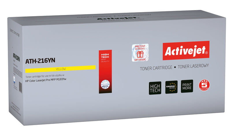 Activejet Toner ATH-216YN Printers HP, Spare Part HP 216A W2412A Supremo 850 Páginas Yellow With Chip