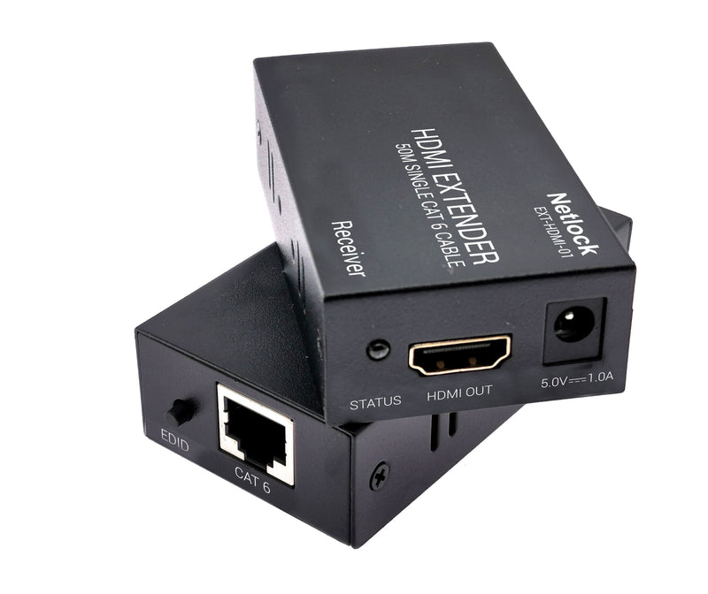 Extensor HDMI RJ45 CAT.6 Up To 50MT. Funcion Edid And Alimentadores Incluidos