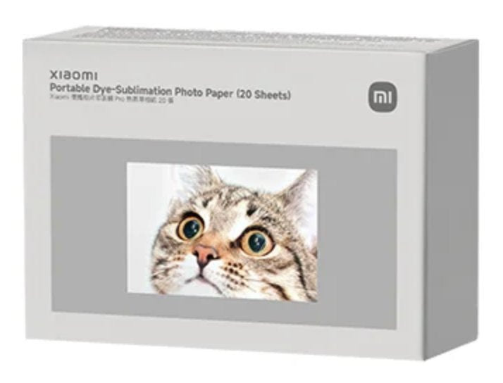 Xiaomi Portable Dye-sublimation Photo Paper (20 Sheets), BHR082NGL, 66643