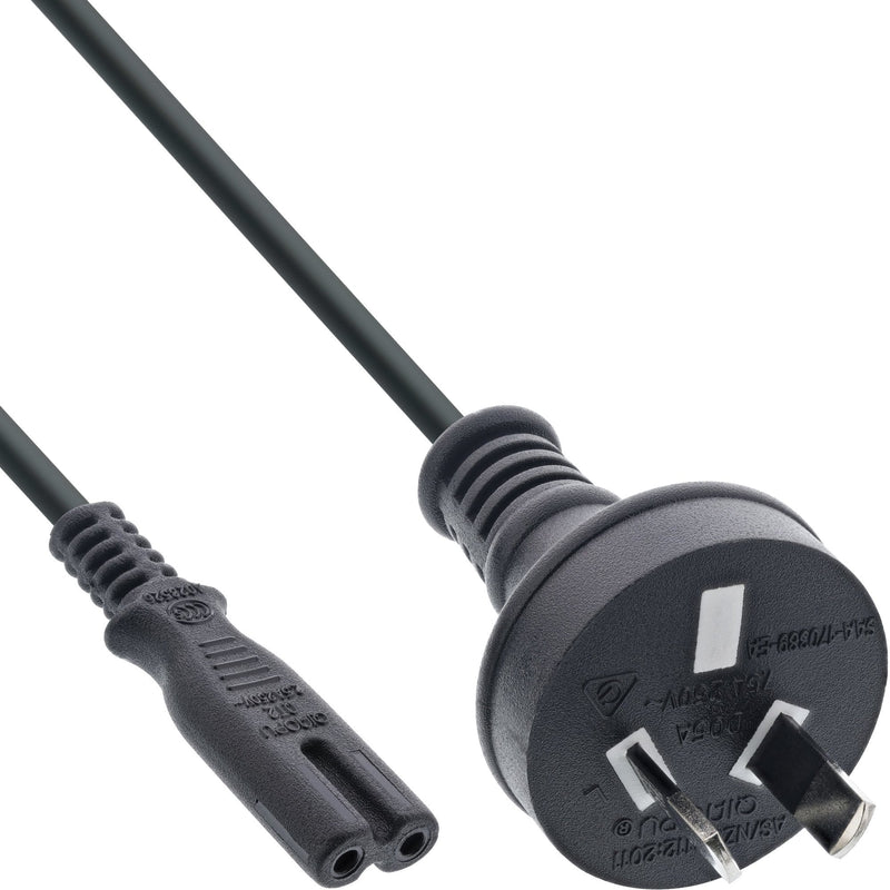 Inline Cable Power Type I Australia / Nz a Euro 8 C7 Plug 1,8M