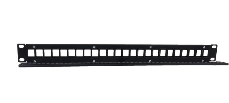 Phasak Patch Panel Pa 3424 24 Ports CAT.6 Height 1U Gestión Cable Connectors RJ45 UTP No Incluidos