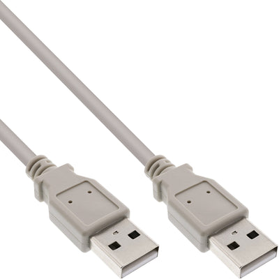 Inline® USB 2.0 Cable Type a Male / Male Beige 0.5M — image 1