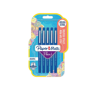 Pen Fibre Paper Matte Flair 5ER M 0,7MM Blister — image 1