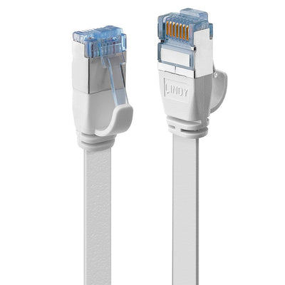 Lindy 47545 Network Cable White 10M CAT.6A U/FTP [STP] (Lindy U/FTP Flat Patchcord CAT.6A. Cu. White. 10M) — image 1