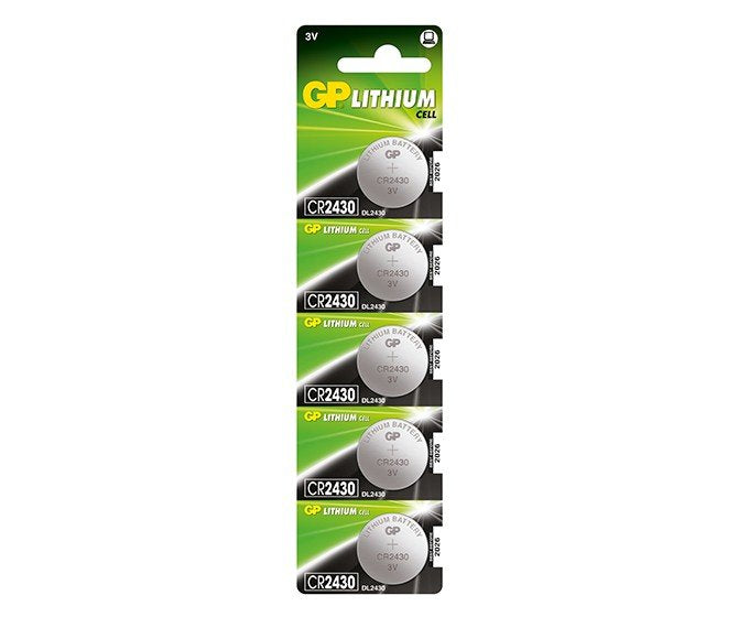 Lithium Button Cell CR2430 - Lithium CR2430, Single-use - Battery, CR2430, Lithium-manganese Dioxide [LIMNO2],