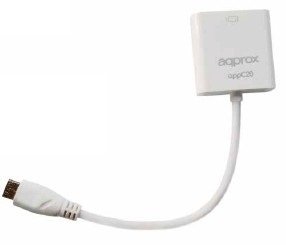 Approx Adapter Minihdmi Male a VGA Female White — image 1
