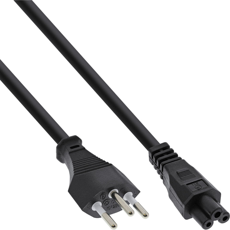 Inline Cable Power Notebook Suiza Acoplamiento 3 Pines 2M