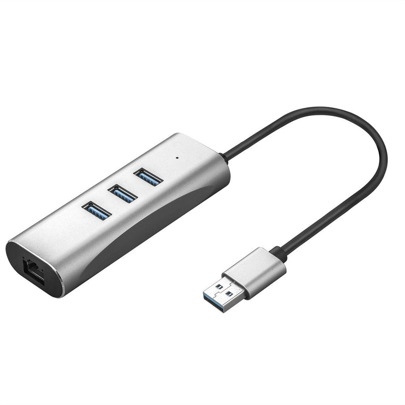 Value USB 3.2 Gen 1A Gigabit Ethernet Convertidor + 3-PORT USB Hub