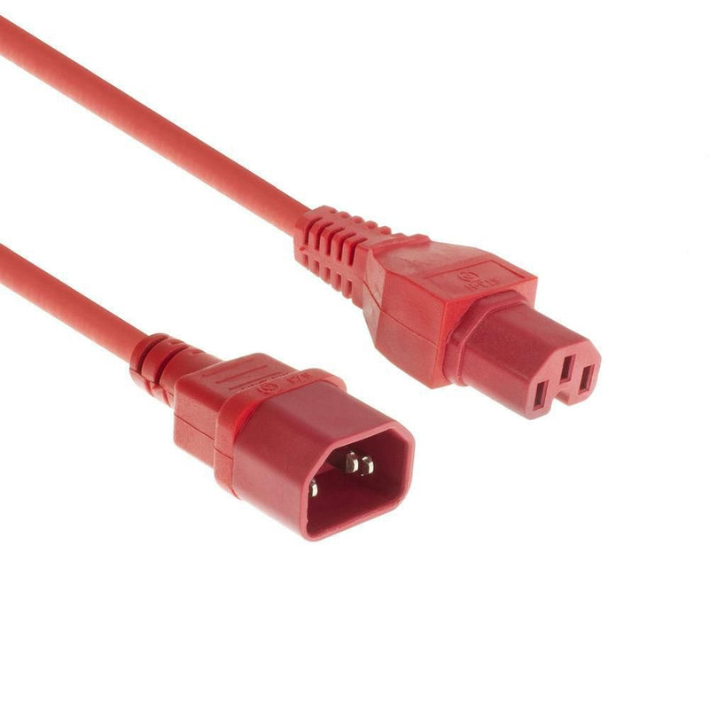 Microconnect PE1415R18 Cable Transmisión Red 1,8M C14 Acoplador C15 Acoplador