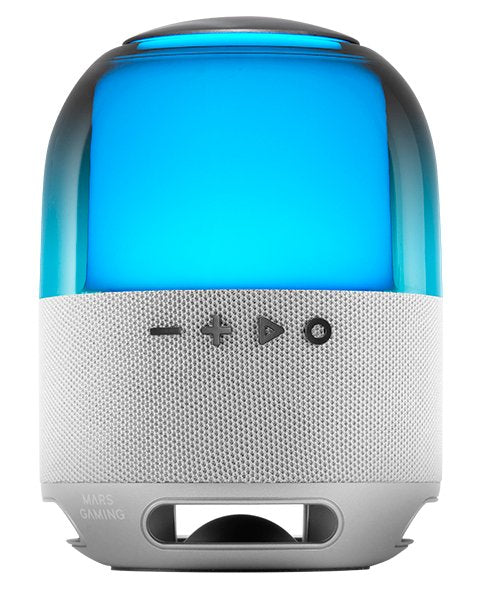 Mars Gaming Bluetooth Speaker RGB Ms-flow 360º White 15W/ Bluetooth 5.3, microSD/ Iluminación RGB 360º/ Batter — image 1