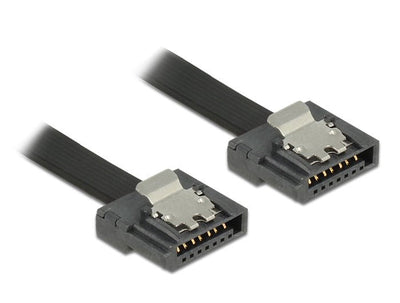 Delock Cable SATA Flexi 6GB/S 70CM Red Metall — image 1