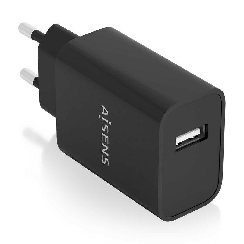 Aisens Charger USB 10W High Eficiencia, 5V/2A, Black