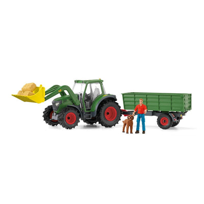 Schleich 42608 Farm World Tractor With Remolque — image 1