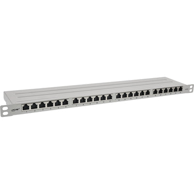 Inline® 19 Patch Panel CAT.6A 0.5 U 24-PORT, With Dust Projoection, Grey — image 1