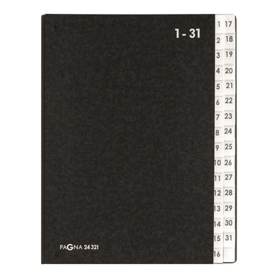 Pagna Ring Binder Desktop Classic 32 Compartimentos 1-31 Black — image 1