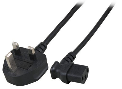 Efb Cable Power Uk BS1363A-C13 90, Black 1,8M, 3 X 0,75MM — image 1