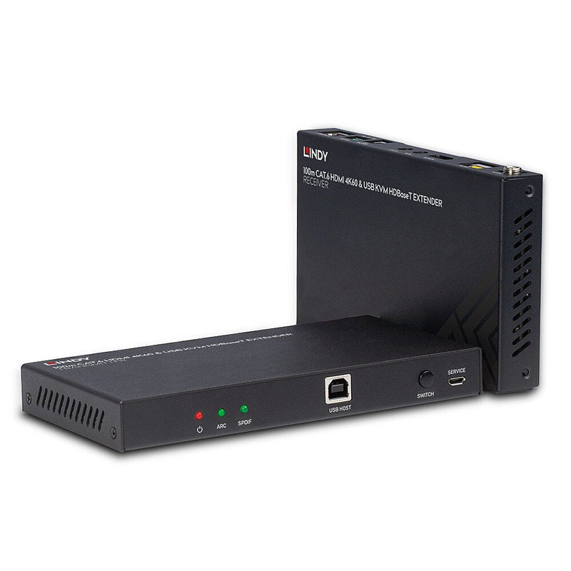 Lindy 38343 Extensor KVM Transmisor And Receptor (Lindy KVM Extender 100M Hdbaset HDMI 4K60)