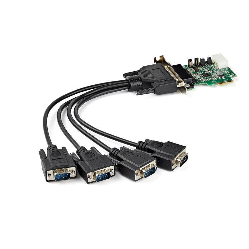 StarTech.com Card Adaptadora Pci Express Serie 4 Ports RS232 - Uart 16950 - Perfil Low