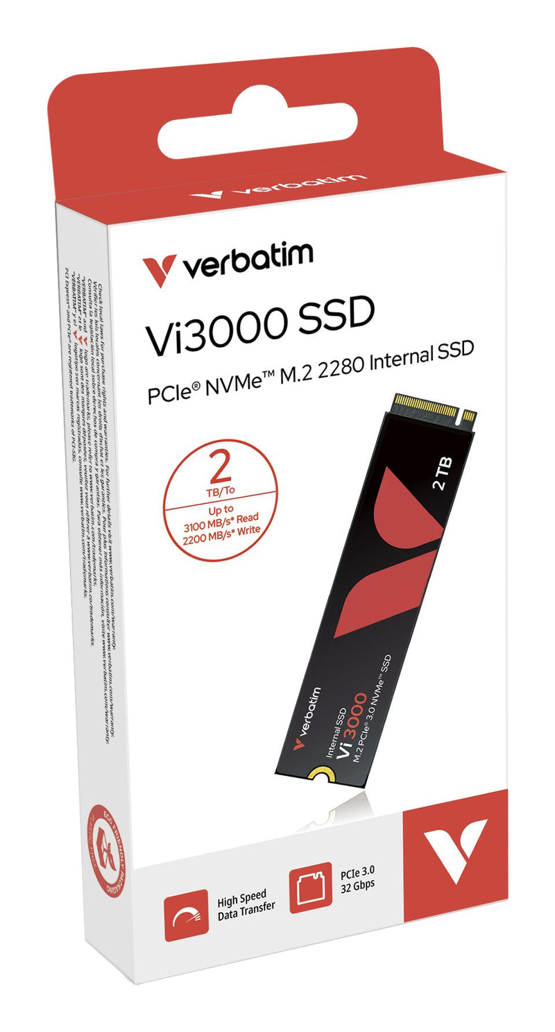 Verbatim Drive SSD 2TB VI3000 Internal PCIE NVMe M.2