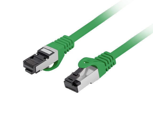 Lanberg Network Cable CAT.8 1 S FTP Lszh Cu 0.5M Green Fluke Passed