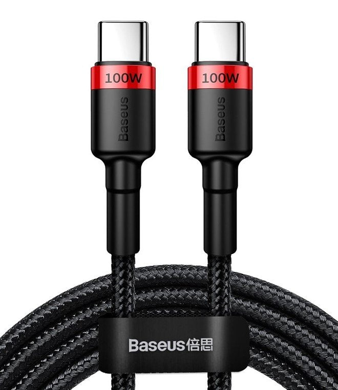 Baseus Cafule PD 2.0 100W Flash Charging Type-c To Type-c Cable [20V 5A]2M Network + Black