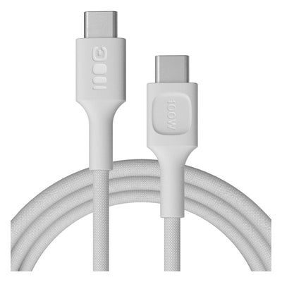 Green Cell USB-C To USB-C Cable Powerstream 100W 2M White - Braided — image 1